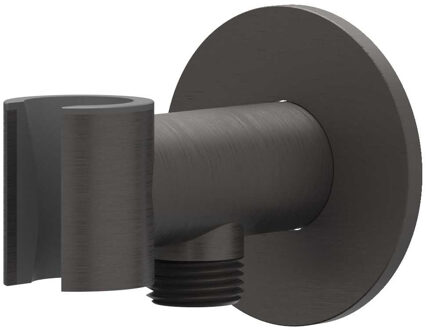 Wandhouder - geïntegreerde wateruitlaat - 1/2 - RVS316 - geborsteld carbon black PVD 6900214 Carbon black geborsteld (antraciet)