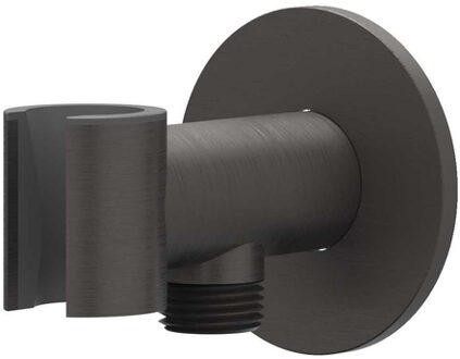 Wandhouder - geïntegreerde wateruitlaat - 1/2 - RVS316 - geborsteld carbon black PVD 6900214 Carbon black geborsteld (antraciet)