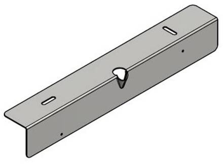 Wandhouder voor noodlamp E-LUX standaard grijs