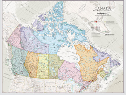 Wandkaart Classic Canada | 60 x 42 cm | Maps International