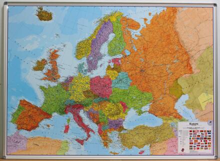 Wandkaart - Prikbord Europa - Europe 140 x 100 cm | Maps International - 139 x 100 cm