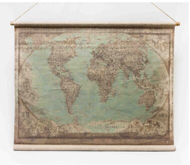 Wandkaart Wereldkaart