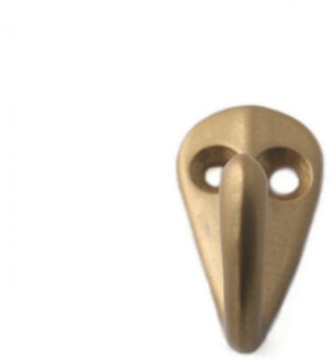 Wandkapstok - goud - Retro enkele haak - kapstokken - haken - 3.6 x 2 cm