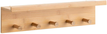 Wandkapstok Hazel - Naturel - 12x49x9,5 Cm - Bamboe - Bruin