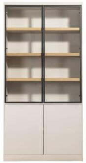 Wandkast Virgil - Zand - 220x110x40 Cm - MDF - Beige