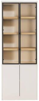 Wandkast Virgil - Zand - 220x80x40 Cm - MDF - Beige