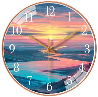 Wandklok 10 Inch Stille Opknoping Digitale Quartz Horloges Creatieve Dikke Grens Horloge Woonkamer Studie Decor Quartz Klok Needl 1026 model- 10 duim
