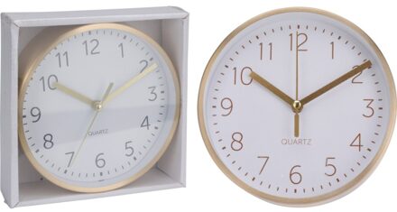 Wandklok Aluminium 15x4Cm