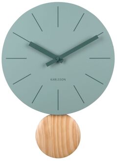 Wandklok Arlo pendulum - Jadegroen- Ø30cm