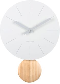 Wandklok Arlo pendulum - Wit- Ø30cm