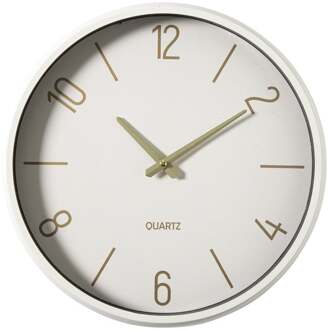 Wandklok - beige - ø37 cm