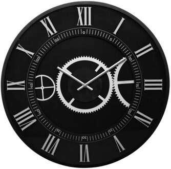 Wandklok/muur klok Roma Classic - Vintage Metal - D57 cm