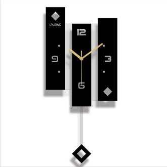 Wandklok Quartz Nordic Klok Met Slinger Grote Maat Wall Horloge Modern Voor Thuis Decoratie Grote Duvar Saati decor