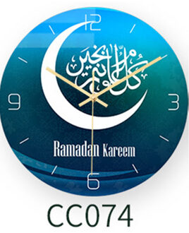 Wandklokken Voor Woonkamer Decor Moskee Moslim Acryl Arabisch Batterij Operated Digitale Stille Klok CC074