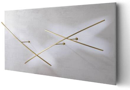 wandlamp Albatros 927 145cm wit/messing etruskisch wit, messing