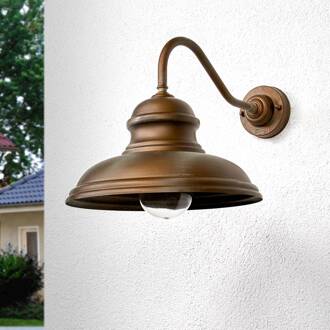 Wandlamp ALESSIA in antiek messing messing antiek koper, transparant