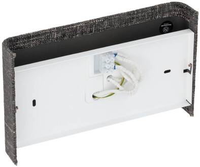 Wandlamp Amarela B, zwart gemêleerd, textiel, G9