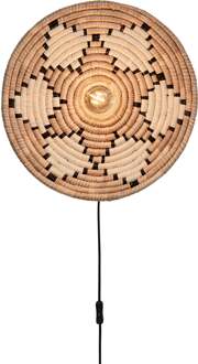 Wandlamp Andros dia. 45cm, nat/wit Naturel / Wit