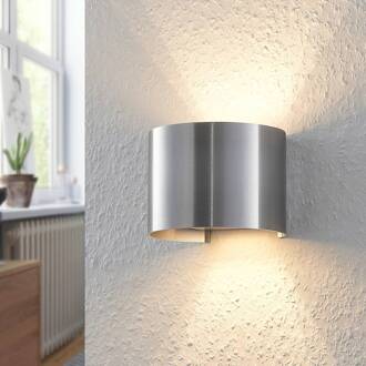 Wandlamp Arcchio Zuzana, rond, aluminiumkleurig, G9, 13 cm breed