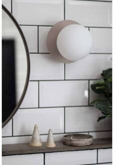 wandlamp ART DECO, beige/wit Ø 16 cm IP44 beige, wit