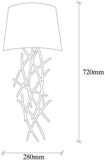 Wandlamp Asaf 6984 met zwarte stoffen kap