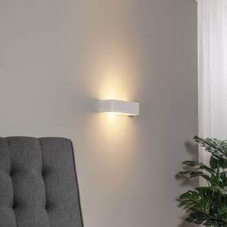 Wandlamp Atrato, wit, staal, breedte 35 cm