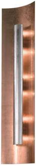 Wandlamp Aura Kupfer kap zilver, hoogte 30 cm koper, zilver