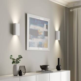 Wandlamp Bergen up & down, wit