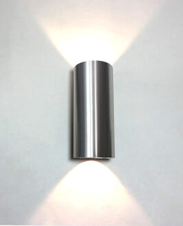 Wandlamp Brody 2 Aluminium Led IP54 Grijs