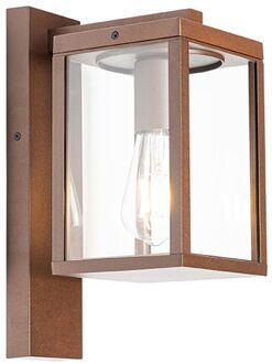 Wandlamp buiten charlois - Roestbruin - Industrieel - L 12cm