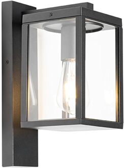 Wandlamp buiten charlois - Zwart - Industrieel - L 14cm