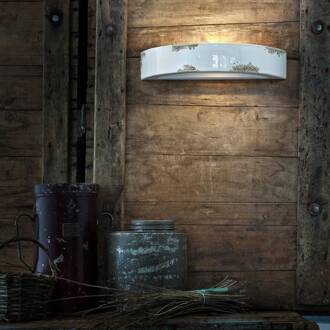 Wandlamp C603, wit wit antiek