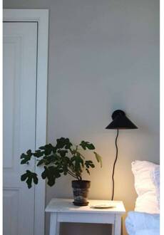 wandlamp Cannes, zwart, Ø 20 cm