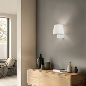 Wandlamp Chillin I met schakelaar, wit