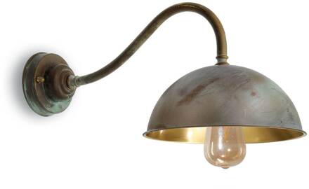 Wandlamp Circle messing antiek/gepolijst ber. 49cm messing antiek, messing gepolijst