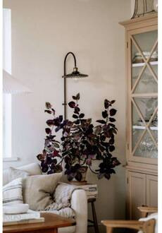 wandlamp COBBLER, grijs, hoogte 75 cm rookgrijs, zwart