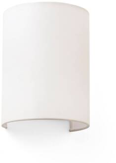 Wandlamp Cotton, gewelfd, 20 x 15 cm, beige
