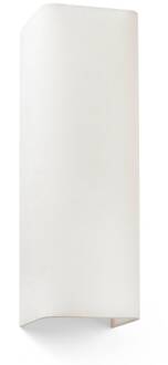 Wandlamp Cotton, hoekig, 37 x 12 cm, beige