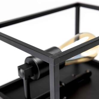 Wandlamp Cubic³ 3382 zwart, breedte 20 cm