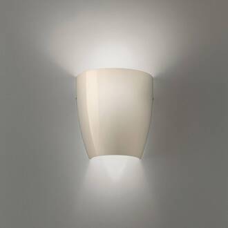 Wandlamp Dafne van glas glossy grijs grijs-transparant