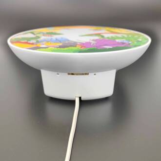 Wandlamp Dinos met stekker bont