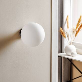 Wandlamp Dione, wandbevestiging zwart zwart, wit mat
