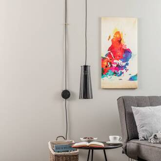 Wandlamp Dover met stekker, zwart, 1-lamp