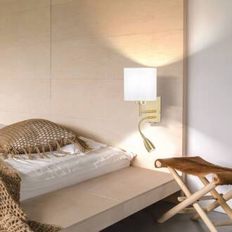 Wandlamp Dreamer LED wandlamp messing/chintz wit wit, mat messing