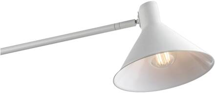 Wandlamp Duetto 2-lamps van metaal, wit