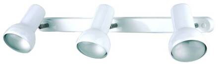 Wandlamp EIFEL, 3-lamps wit, chroom