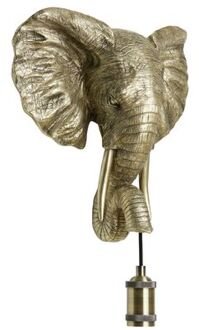 Wandlamp ELEPHANT - 35x13x36cm - Goud