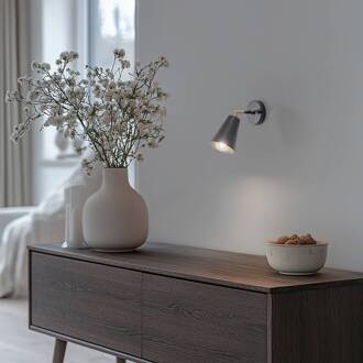 Wandlamp Evander, zwart/goud, metaal, hoogte 21 cm, E27 zwart, goud