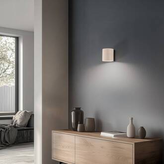 Wandlamp Eve, beukenhout, Ø 8 cm, GU10 beuk, zwart