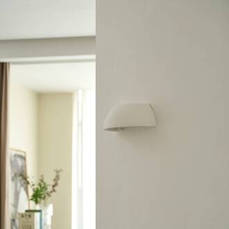 wandlamp Felia, wit, gips, 24cm, E14